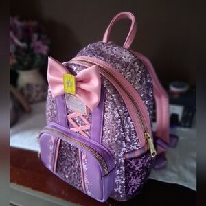 Disney Loungefly Tangled Sequins Backpack
